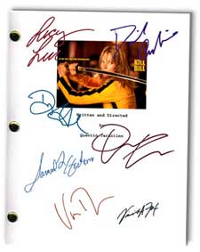 kill bill signed script