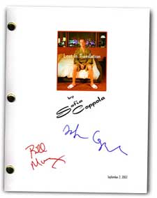 lost in translation  signed script